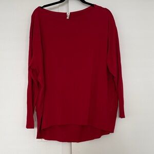 Lululemon Red Back in Action Long Sleeve Shirt
